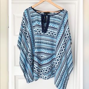 Lane Bryant Blue Beach Coverup Swim Top Size 18/20